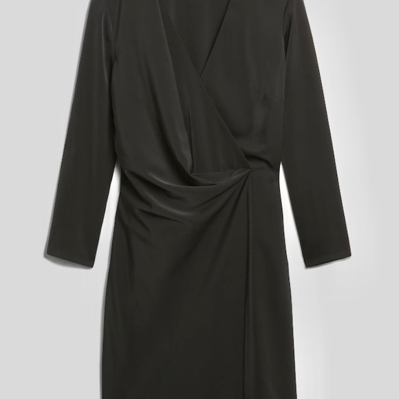 NWT-Athleta Drake Black Front Dress, Size 2 - Picture 4 of 8